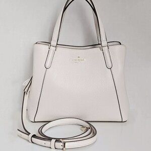 Kate Spade New York NWT Jackson Parchment White Medium Crossbody & Satchel